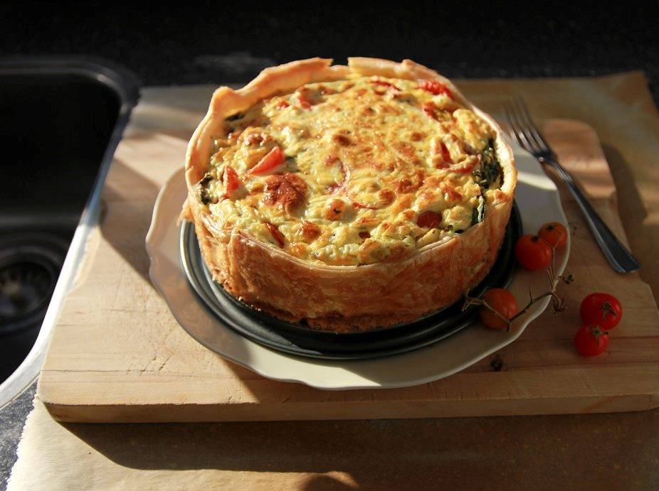 Fibre dinner Loaded Vegetarian Quiche