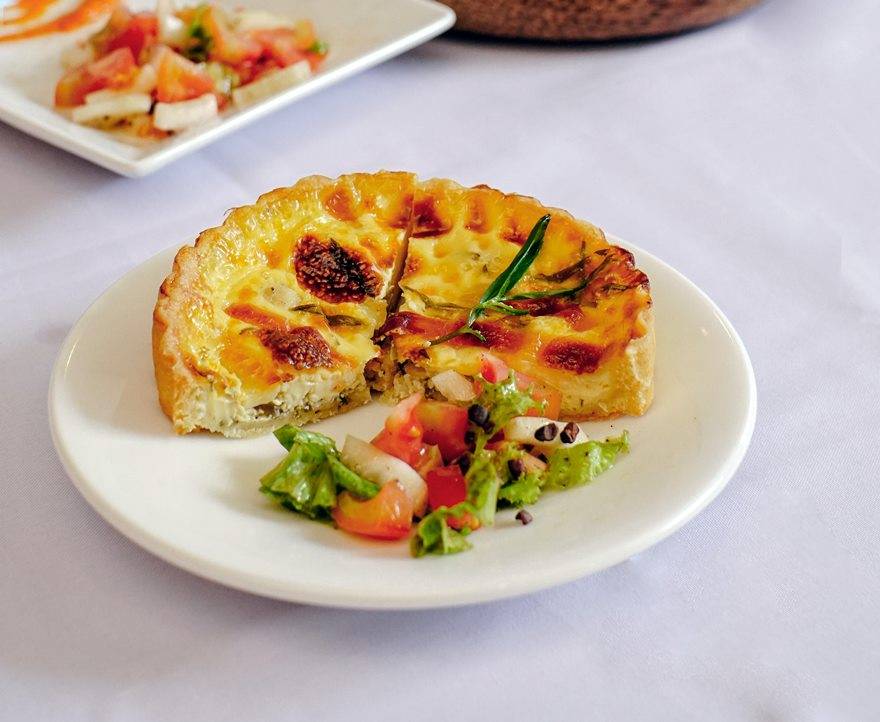 Fibre Recipe Veggie Crustless Quiche