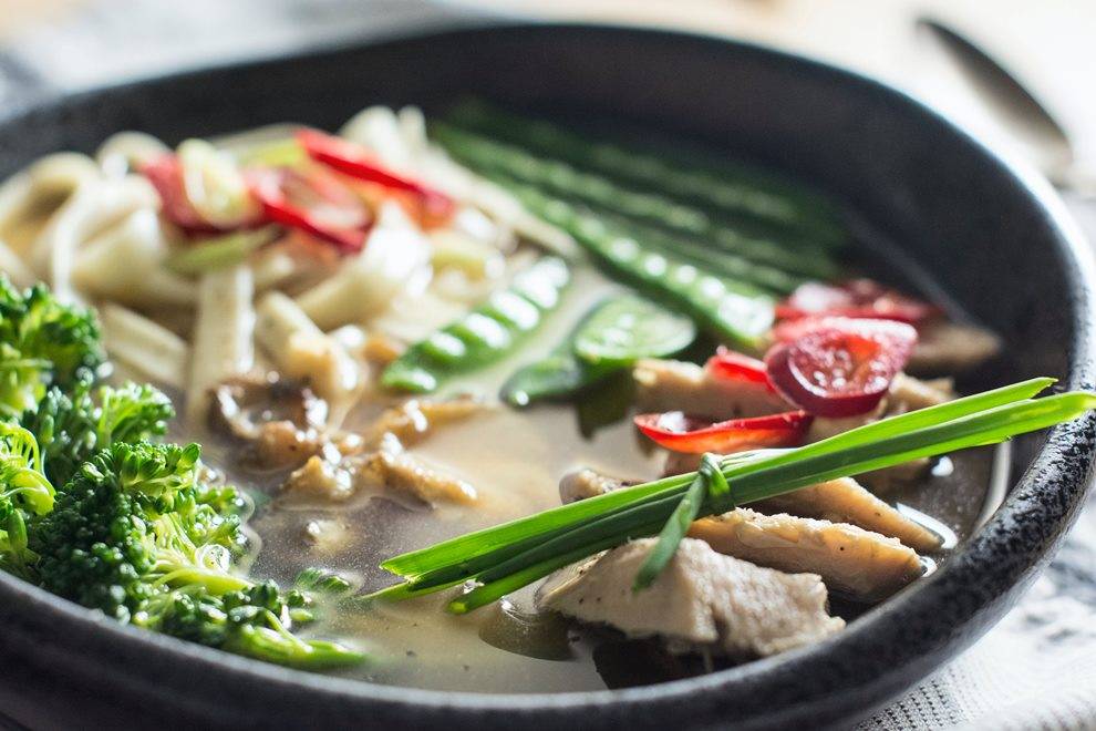 Fibre Vegan Vegan Ramen With Miso Shiitake Broth