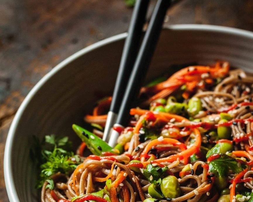 Fibre Vegan Veggie Lo Mein Noodles